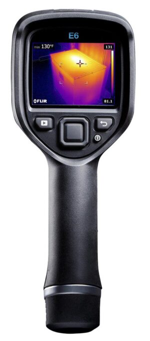 A FLIR E6-XT thermal camera with integrated infrared capabilities.