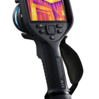 A FLIR E86 thermal camera with infrared capabilities combined with a camera for enhanced imaging.