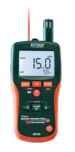 An Extech MO290 featuring a digital display for infrared training.