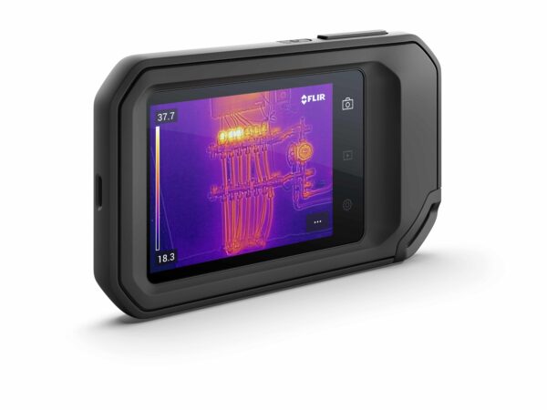 A FLIR C5 infrared camera is shown on a white background.