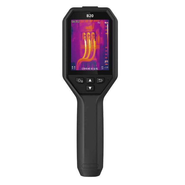 Front facing view of the HIKMICRO B20 Handheld Infrared Camera.